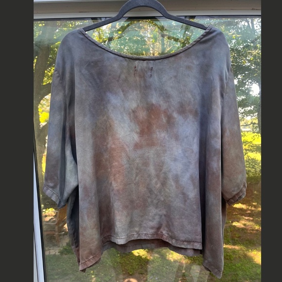 Connally Goods Tencel Twill Boxy Tee Small Batch OOAK Hand Dyed Piece Size 3X - Picture 5 of 6